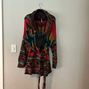 Free People aztec sweater